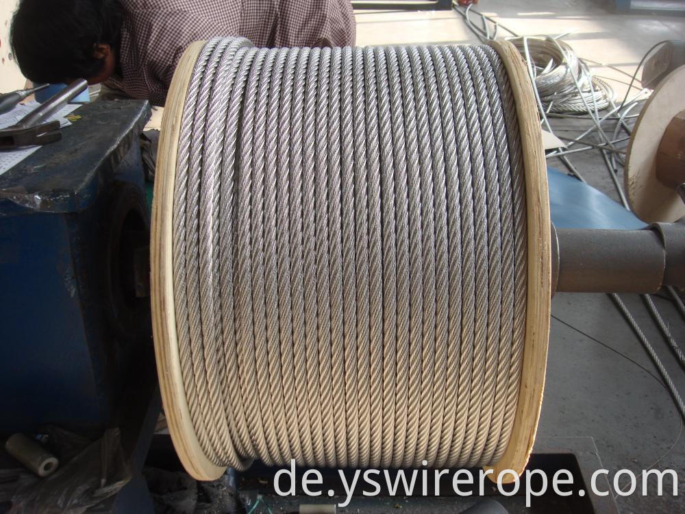AISI 304 stainless steel wire rope 1x7 0.8mm